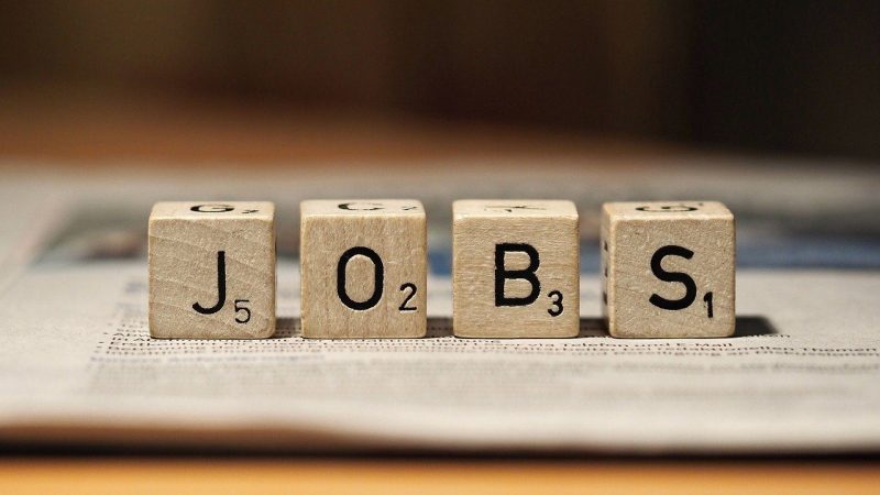 looking for a job, job, advertisement, looking for, newspaper, dice, letters, letter cubes, job ad, job search, work